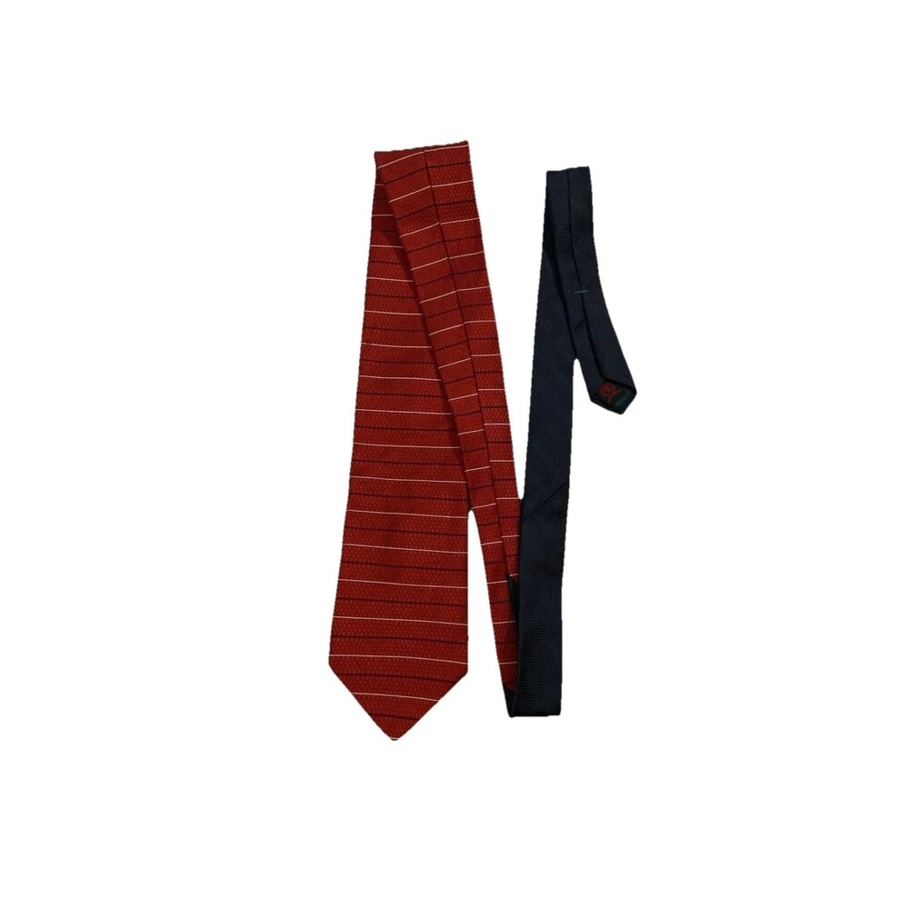 Tommy Hilfiger Made In USA Silk Tie Red Striped